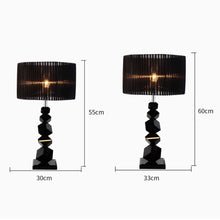 Load image into Gallery viewer, 60cm Black Table Lamp with Dark Shade LED Desk Lamp